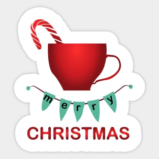 Christmas Coffee Cup Sticker